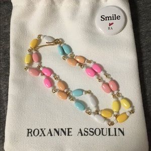 NWOT Roxanne Assoulin Neon Lentil Necklace